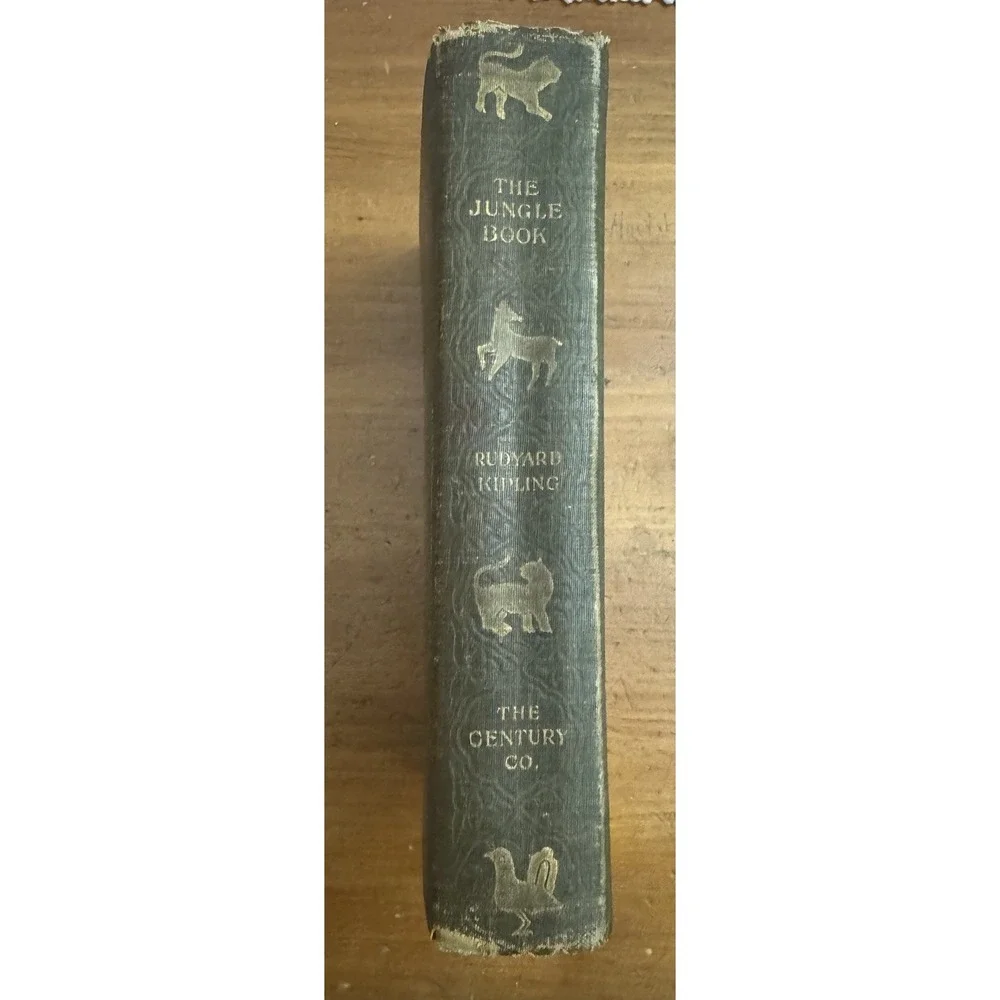 The JUNGLE Book by RUDYARD KIPLING 1894 Print 1st Edition Children's Collectible
